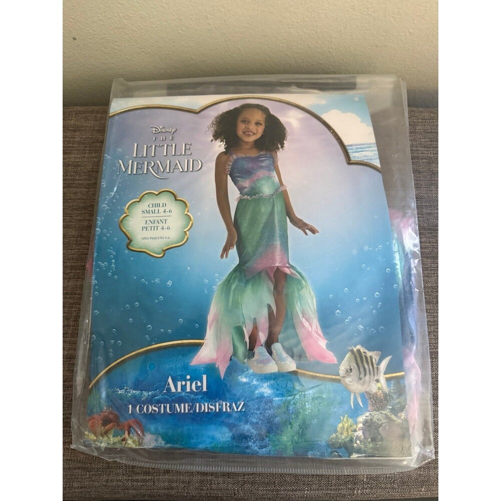 New Child Disney The Little Mermaid Ariel Costume Size Small Ages 4-6